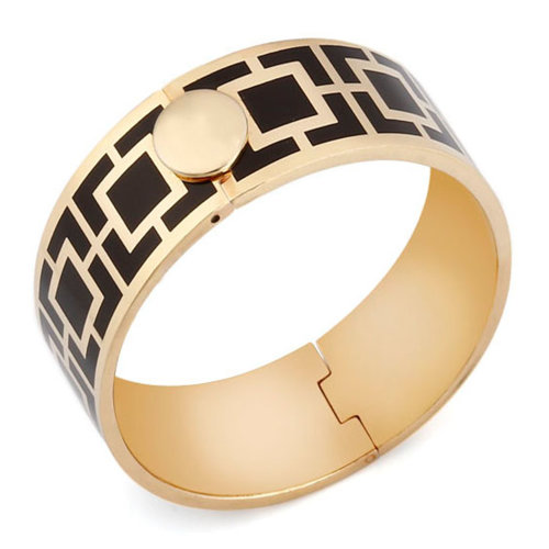 hd19毫米黑色hd玛雅黑金手镯halcyon days/halcyon days halbg0001301