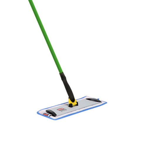 rubbermaid/乐柏美 快接式超细纤维平板绿色湿拖把 fgq41000gr00