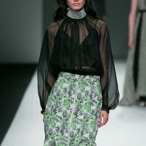 【designer womenwear】anirac/anirac真丝上衣女士长袖衬衫