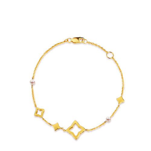 keer/千叶珠宝韩庚设计款足金手链 约2.5g