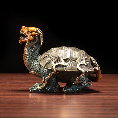 zbr/朱炳仁铜 精铜 龟寿延年 非遗家居铜摆件 神龟摆件工艺品