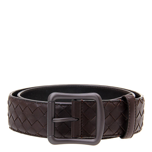bottega veneta(葆蝶家) 棕色皮质编制腰带90