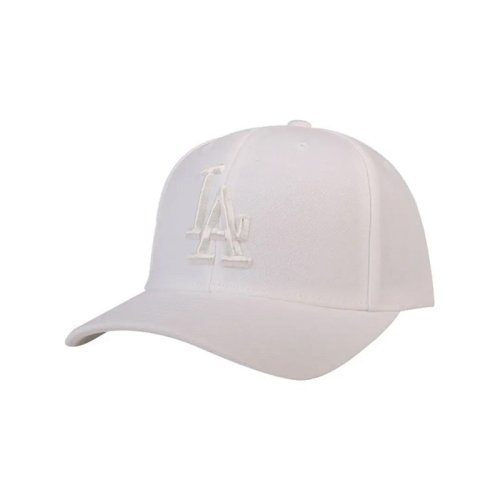 mlb 美职棒ny白标棒球帽子男女款情侣帽子休闲嘻哈韩版帽 白色白标la