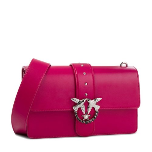 pinko/品高 18秋冬 女士牛皮红色单肩斜挎包 1p2176-y4ymy93 红色