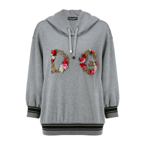 dolce&gabbana/杜嘉班纳女卫衣-女士时尚运动服/卫衣面料/里料:100棉
