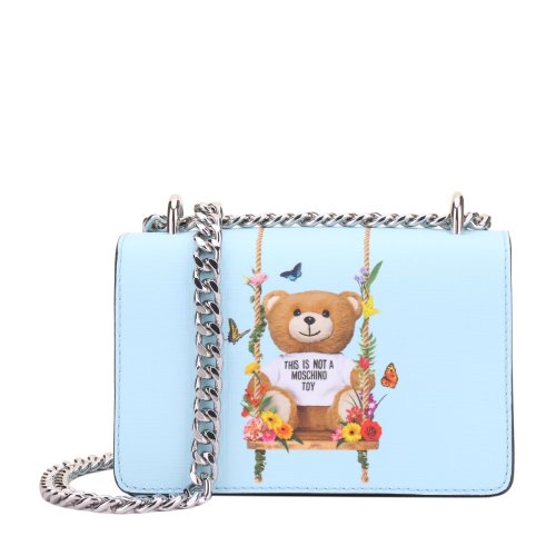 moschino/莫斯奇诺 女士pvc小熊系列单肩包斜挎包 7579