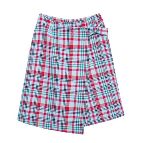 erdos/鄂尔多斯 女装 春夏 宽松 苏格兰格子 a版裙裤 女士短裤 活泼