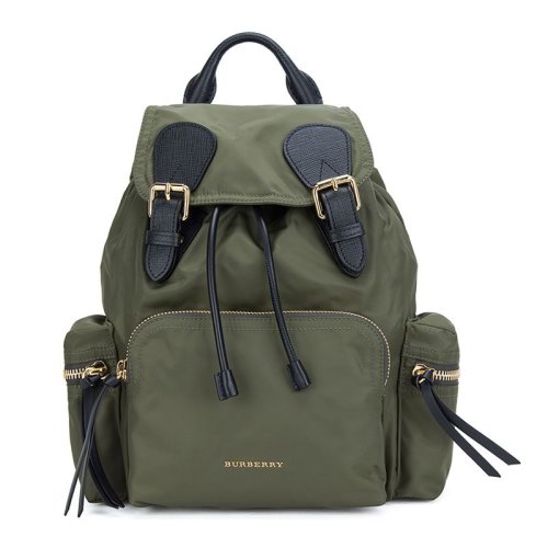 burberry/博柏利 女士酒红色尼龙双肩包 40166211juxian