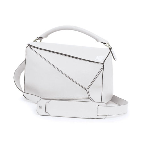 loewe/罗意威 手提包 puzzle系列小号白色手提斜挎包