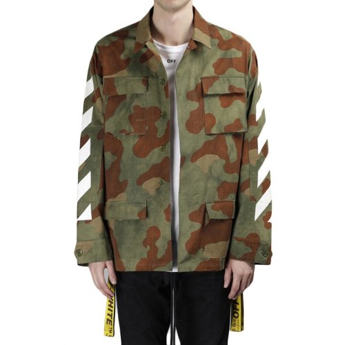 off-white/off-white 棉质时尚迷彩男士夹克外套