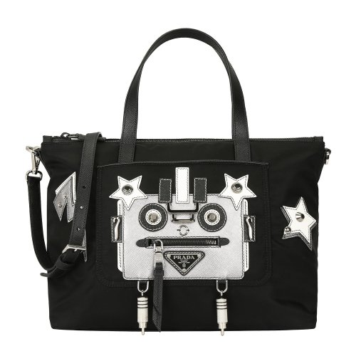 prada/普拉达 机器人系列 女士尼龙单肩包 手提包 1bg061vo7melt