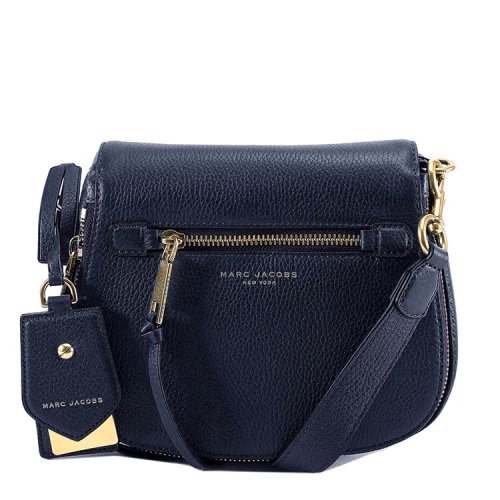 马克雅各布斯/marc jacobs 18年秋冬 字母 马鞍包 女包 女性 蓝色 斜