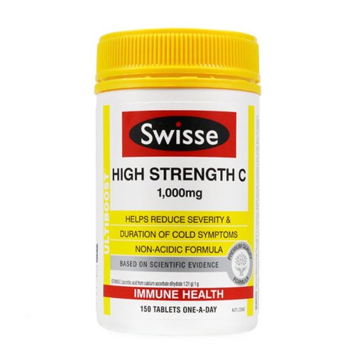【补充维c】澳洲 swisse/swisse 维生素c片维c1000mg 150片 新西兰