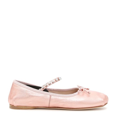 缪缪/miumiu 18年秋冬 女性 蝴蝶结 平底 红色 平跟鞋 5f948b 3kgt f