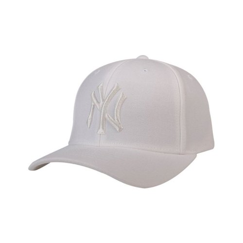 mlb 美职棒纯白ny洋基队棒球帽 经典男女通用遮阳帽 32cpie711-50w