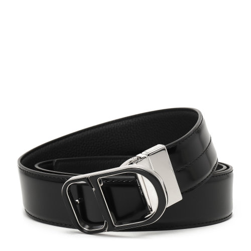 dior homme(迪奥桀傲) 黑色漆面皮质cd扣腰带90