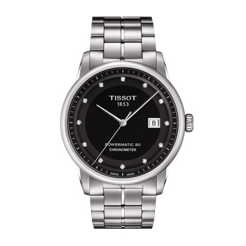 tissot/天梭手表豪致系列时尚镶钻机械男表t086.408.11.056.00