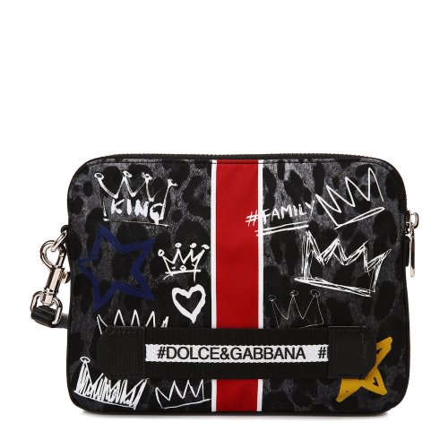 dolce&gabbana/杜嘉班纳手拿包-男士锦纶/牛皮革/聚酯纤维包(手夹包)