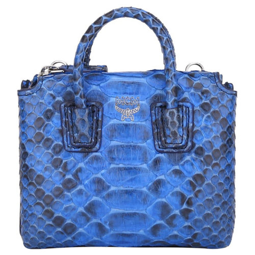 mcm/mcm 女士蓝色pvc迷你手提包手拿包 mya7sma04lc001