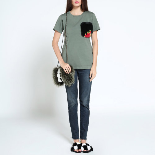 【mr & mrs italy皮草夫妇 女士短袖t恤】【designer womenswear】mr&