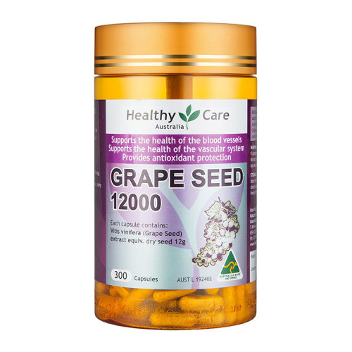 【嫩肤养颜】澳洲 healthy care/healthy care 葡萄籽花青素精华胶囊