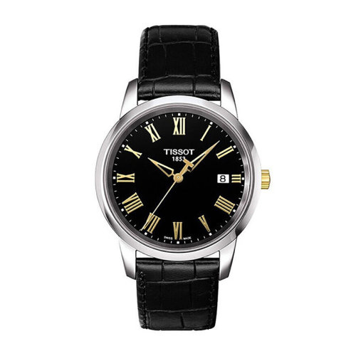 tissot/天梭手表梦幻系列黑盘石英男表t033.410.26.053.01