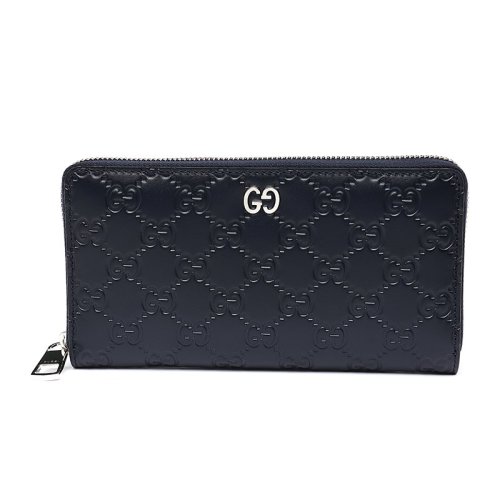 gucci/古驰signature系列男士牛皮革长款钱包473928cwc1n
