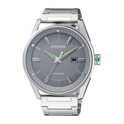 citizen/西铁城手表休闲简约光动能男表bm6981-81h