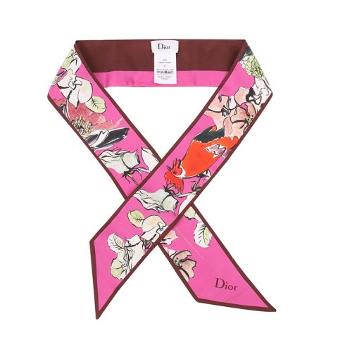 dior(迪奥) 玫红色女士小丝巾 74mda106i601