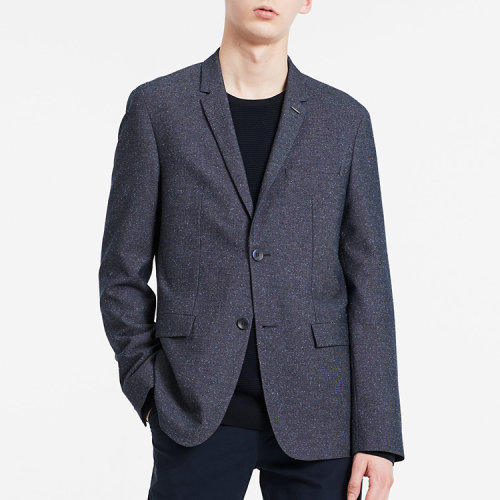 ck/卡尔文·克莱因 男士修身羊毛混纺休闲西装 22211825