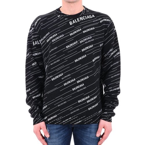 巴黎世家/balenciaga 19年春夏 百搭 男性 时尚 黑色 男士针织衫/毛衣