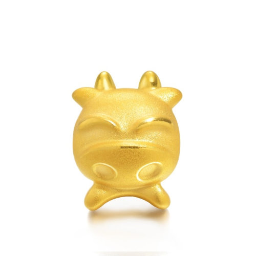 magifas/magifas 十二生肖之勤奋牛 3d硬金足金 生肖牛本命年手工编织