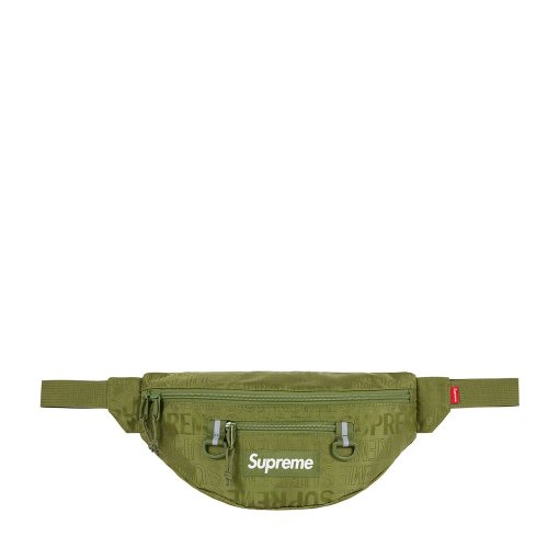 supreme 19ss waist bag 提花logo 胸包 斜挎包 46th 腰包