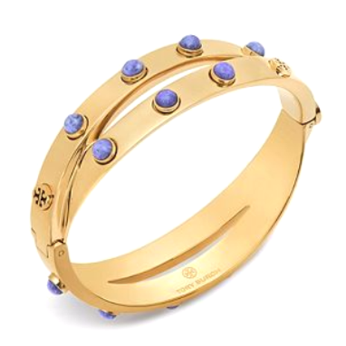 tory burch/汤丽柏琦交叉圆钉手镯29029