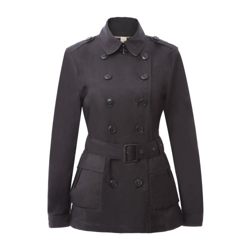 burberry/博柏利 女士风衣 brit系列棉质双排扣短款女士风衣