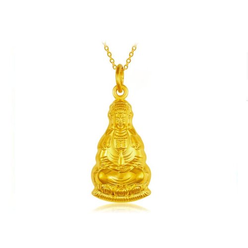 chow tai seng/周大生足金吊坠观音吊坠g0gc0173
