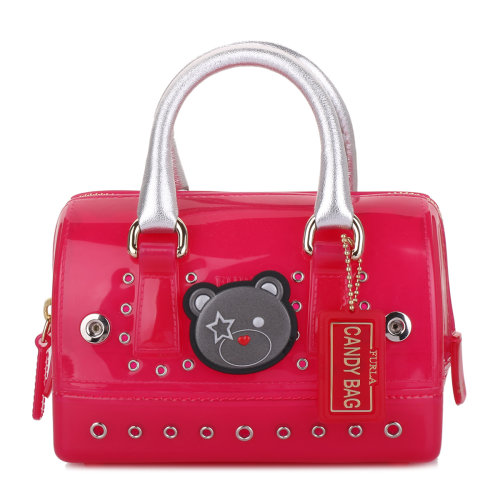 furla/芙拉女士pvc果冻小熊印花迷你手提包 单肩斜挎包 bis0