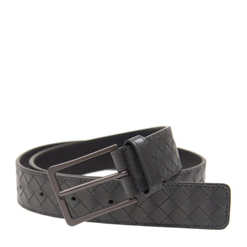 bottega veneta/葆蝶家 bv 男士牛皮时尚编织针扣式腰带皮带 475599-v
