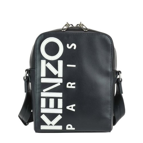 kenzo/高田贤三 20年春夏 kenzo logo小号斜挎包 男性 logo 黑色 斜