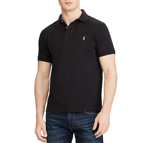 ralph lauren/拉夫劳伦 男士小马标网面纯棉修身瘦版短袖polot恤 b
