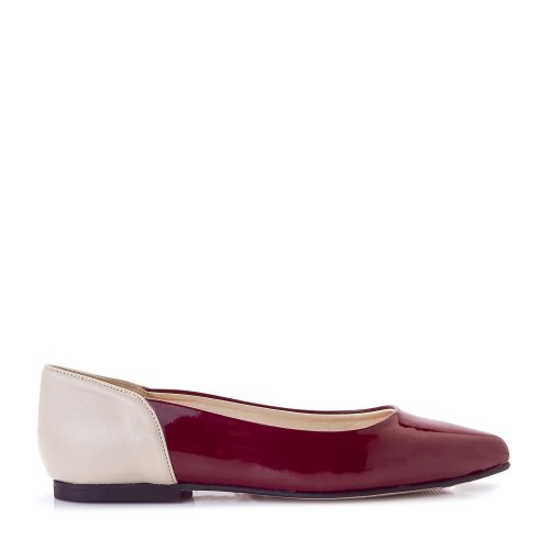 carmen salas 西班牙进口女鞋尖头牛漆皮/小羊皮平跟女鞋西班牙女鞋