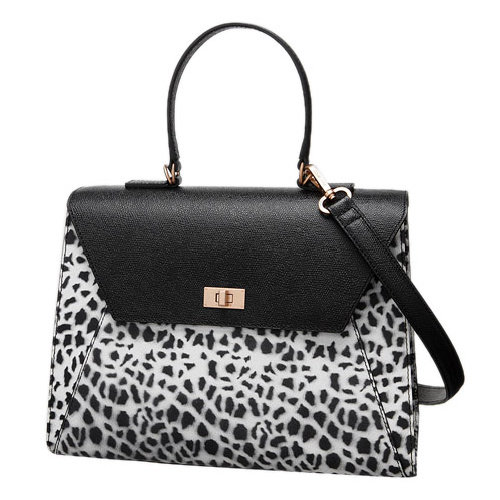 couronne/库罗讷女士黑白斑点手提包2026584513