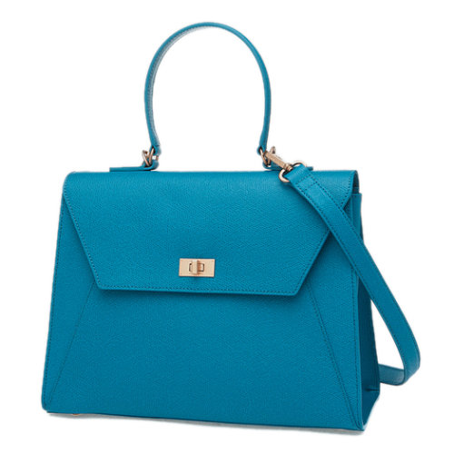 couronne/库罗讷女士牛皮土耳其蓝色手提包2026525583