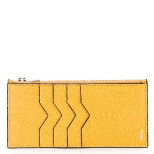 valextra/valextra 19年春夏 女性 logo 百搭 黄色 钱包 v2a11#028000