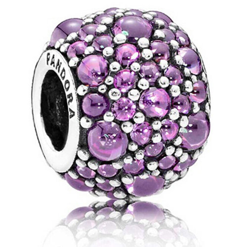 pandora/潘多拉 紫色调寒露925银串饰 791755cfp
