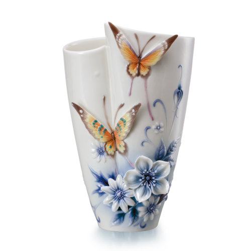 franz/法蓝瓷 缘梦 青花蝶小花瓶