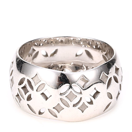 louis vuitton(路易威登) 白金镂空戒指49