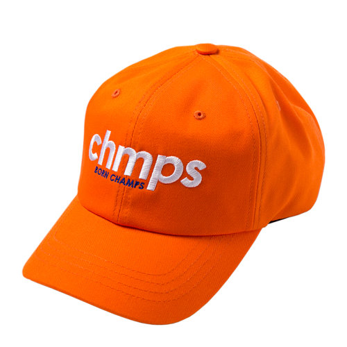 born champs 男女同款字母橙色棒球帽鸭舌帽