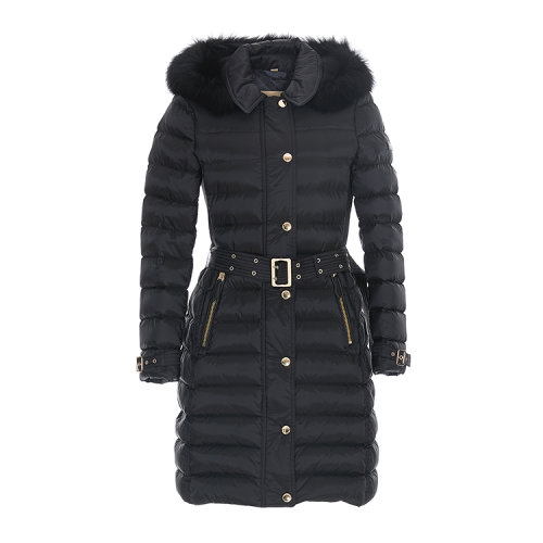 【17秋冬】 burberry/博柏利 女士羽绒服 100%棉 连帽 毛领 br