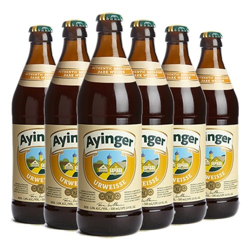 德国进口艾英格原创小麦黑啤酒 精酿啤酒整箱 500ml*6